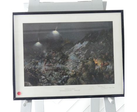 After Terence Cuneo (British, 1907-1996), Four signed limited edition prints: Trooping the Colour, 279/850; HQ 7th Armoured B