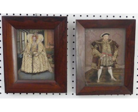 Sophie Louise Munns (fl. early 20th century) Portrait of King Henry VIII, after the original by Hans Holbein the Younger, ges