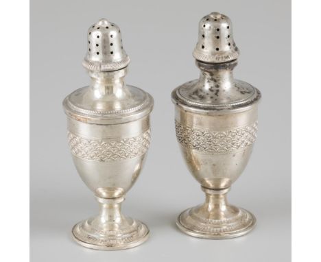Model on foot with decorative band and pearl rim. S&amp;F, 20th century, hallmarks: maker's mark, sterling 925, ZI - signs of