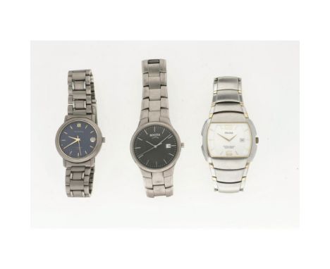 Prisma 34 mm - titanium - Pulsar 39mm - steel - Boccia 36 mm - titanium - men's watches - movements not tested - quartz - con