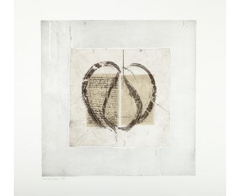 Sara Horgan (1942-2016)Love Letter Three Line etching and lamination, 76 x 70cm Inscribed and numbered 5/5 Provenance: With O