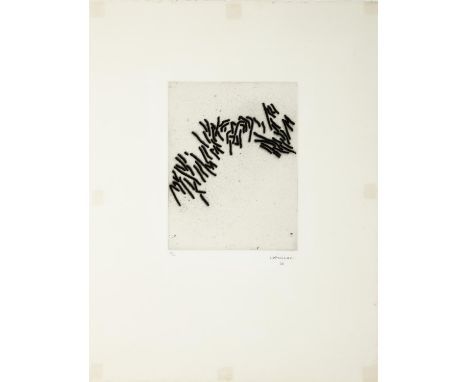 Eduardo Chillida (1924-2002) Vers l'Est (1966) Etching, 29 x 22cm Signed, numbered 13/50