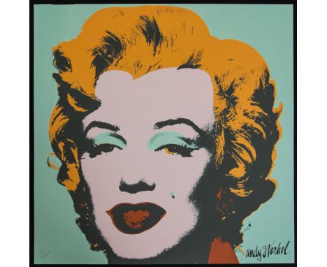 Andy Warhol (after) 'Marilyn Monroe' offset lithography, size 60 x 60 cm, plate signed bottom right, numbered with pencil, li