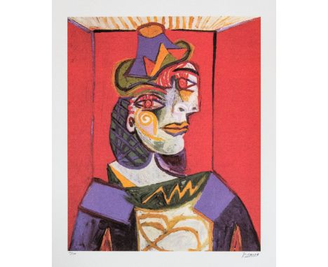 Pablo Picasso (after) 'Portrait of Dora Maar' lithograph print, limited edition of 200, sheet size 50 x 70 cm, plate signed b