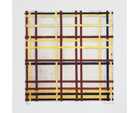 Piet Mondrian (after) 'New York City I' lithography print, plate signed bottom right, numbered with pencil bottom left, limit