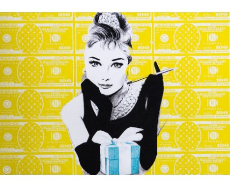 DEATH NYC Signed Fine Art Print with COA , DEATH NYC  is a New York City-based street artist. Her pseudonym is an acronym for