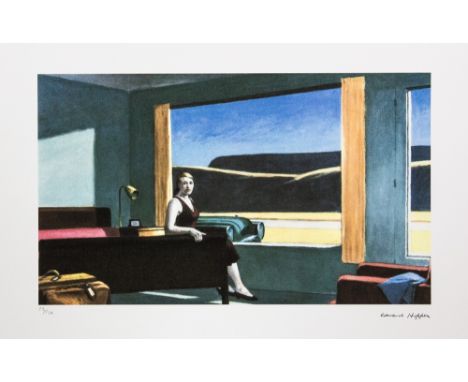 Edward Hopper (after) 'Western Motel' lithography print, limited adition 29/150, signed bottom right, numbered with pencil bo