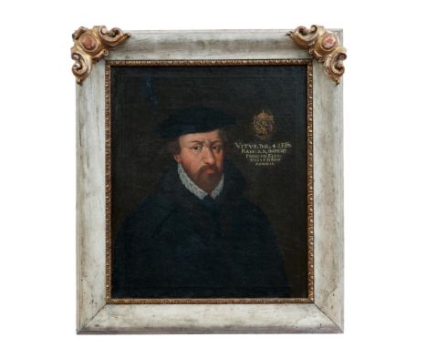 Bildnis des Veit II. von Würtzburg, Fürstbischof des Hochstiftes Bamberg 18. Jh., nach Vorbild des 16. Jahrhunderts Brustbild