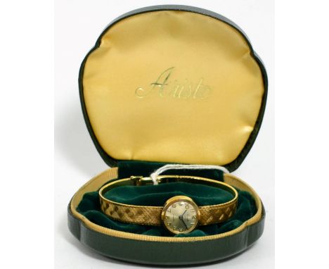 A 9ct gold Aristo wristwatch 