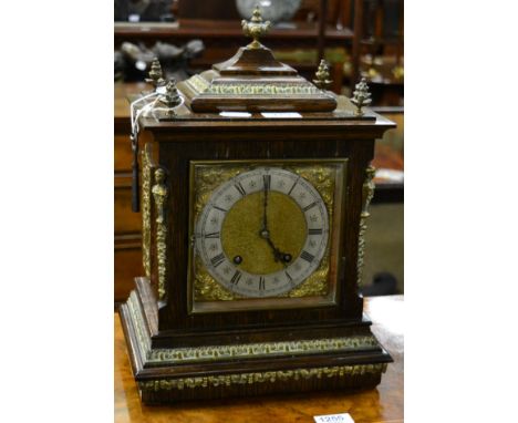 A quarter striking table clock, movement stamped Lenkirch