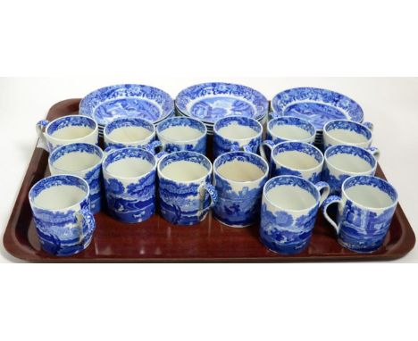 A set of fifteen Copeland Spode Italian coffee cups and saucers 