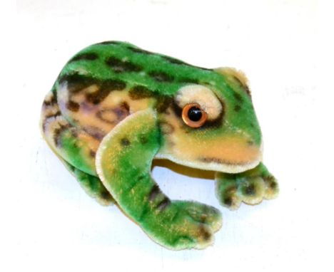 A Steiff model of a frog