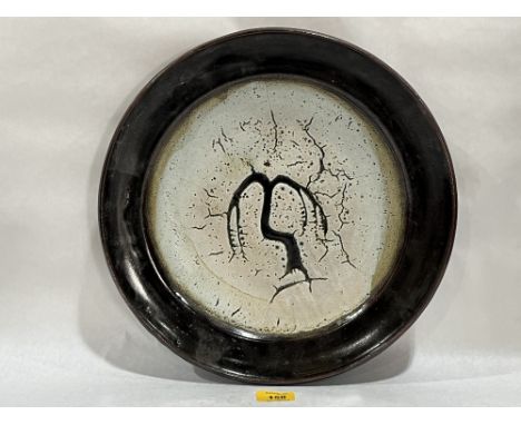 * DAVID LEACH, OBE. BRITISH 1911-2005. A studio pottery charger. Impressed artist's seal, 14" diam.