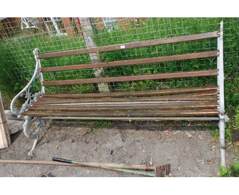 A heavy cast iron ended 6' Garden Bench.