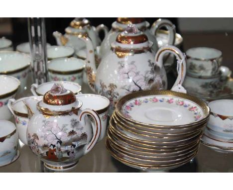 COLLECTION OF PART TEA CHINA
including a Japanese eggshell tea service, Grosvenor China tea service with twelve cups and sauc
