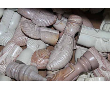 CARVED CHESS SET 
(damaged)
