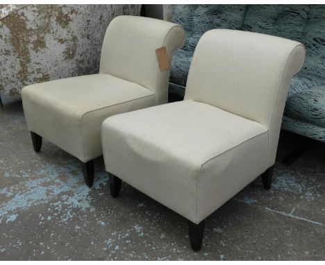 SOFA AND CHAIR COMPANY SIDE CHAIRS, a pair, 75cm H x 60cm. (2) 