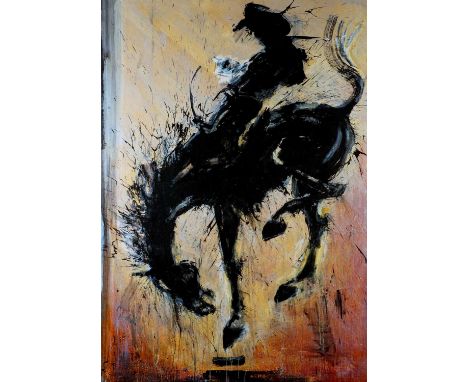 Richard Hambleton (Canadian 1952-2017), 'Horse & Rider', 2015, giclée print on aluminium, signed verso, from an edition of 50