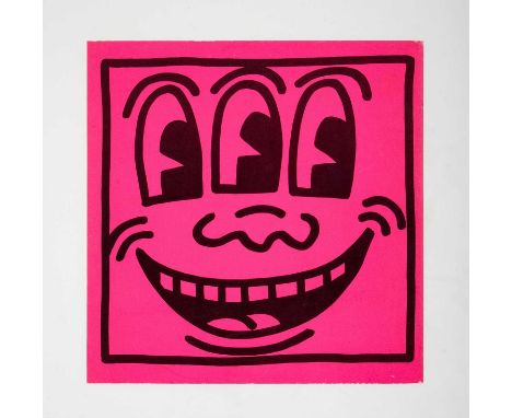 Keith Haring (American 1958-1990) 'Three Eyes', 1982, screenprint in colour on wove paper, from an unnumbered edition of 2000