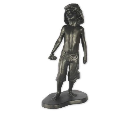 Schoony (British 1974-), 'Boy Soldier 1/2 Scale', 2017, limited edition black Boy Soldier sculpture, signed, dated and inscri