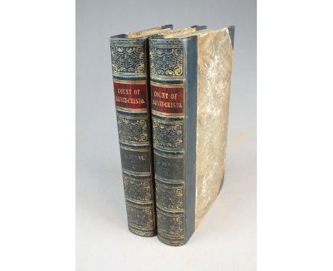 DUMAS, Alexandre, The Count of Monte-Cristo, 2 vols, Chapman and Hall, 1846. First edition in English.  Contemporary half bla