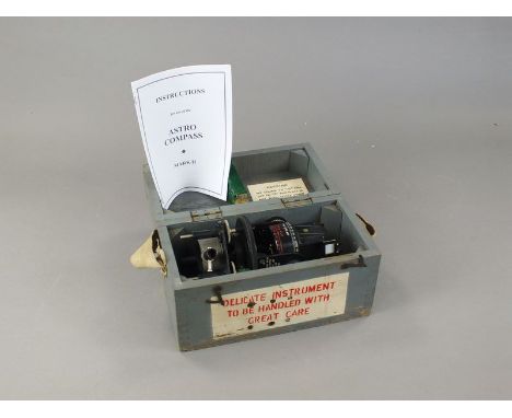 An RAF astro compass MKII, cased
