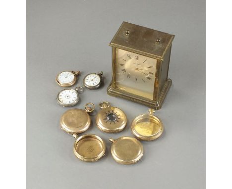 A large assortment of watch cases, tools and spares etc