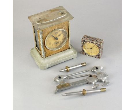 A large assortment of watch findings and tools etc