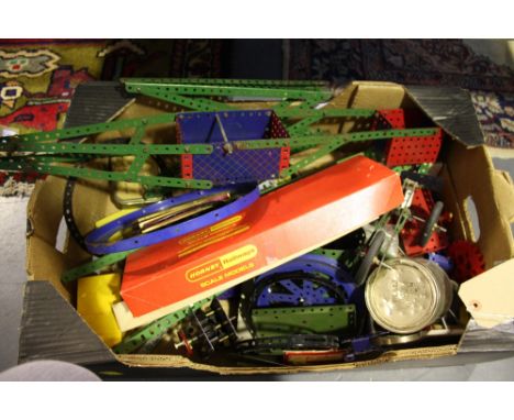 A large quantity of boxed and unboxed vintage Meccano, including London Bridge and D'Avions French Series.