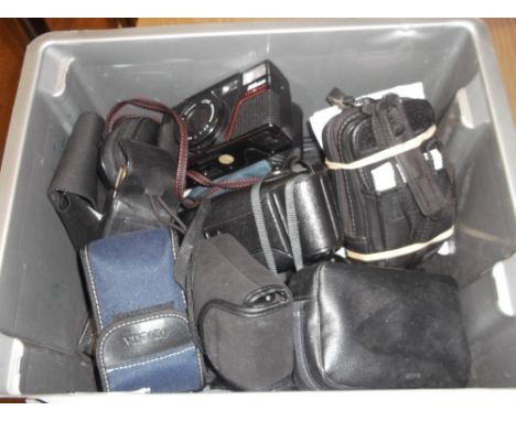 A quantity of compact cameras, in excess of twenty, (qty)