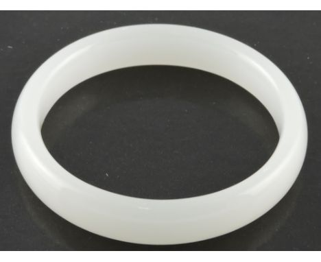 A white jade bangle.