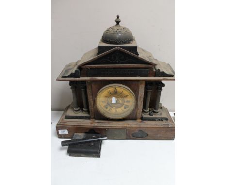 An Edwardian bracket clock (a/f)