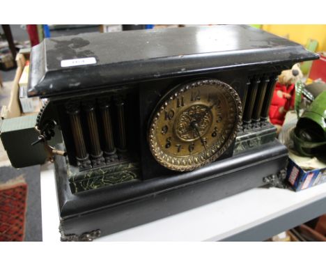 An Edwardian mantel clock 