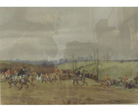 Equestrian Prints: A collection of six coloured Hunting Prints, after Gillies, Edwards and others, framed, as a lot. (6)N.B. 