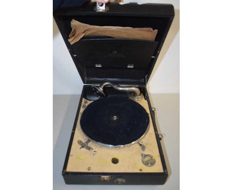 A Decca portable record player