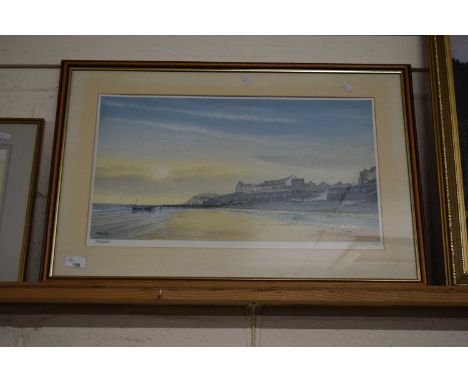 Mick Bensley coloured print of Cromer Beach 