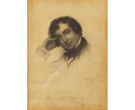 F HALPIN, AFTER CHARLES MARTIN (4)Portrait of Washington Irvingengraving21 x 15cmtogether with a print of architectural gates