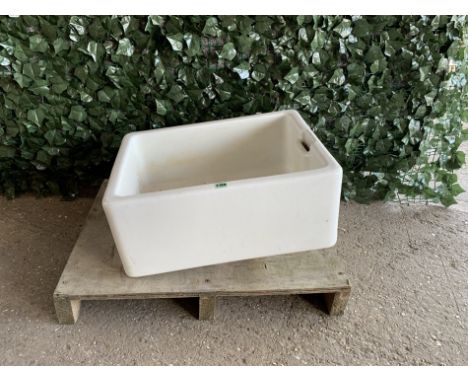 A MODERN CERAMIC BUTLERS SINK60cm wide; 45cm deep; 25cm high