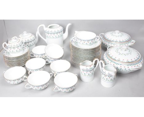 ‘A RAYNAUD &amp; CO, LIMOGES’ EXTENSIVE DINNER SERVICEDecorated with La Fayette pattern (qty)Ten dinner plates and ten slight