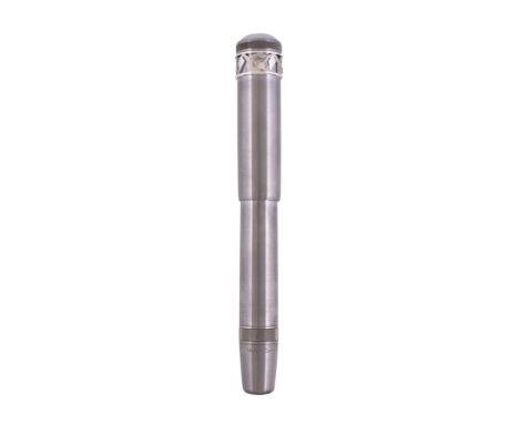 Ω Montblanc, Heritage 1912, 333, a limited edition safety pen, no.188/333, with a titanium cap and barrel, the cap end with a