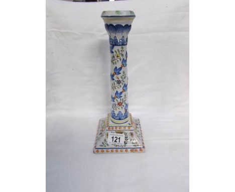 A continental porcelain candle stick