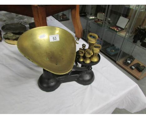 A set of scales and weights