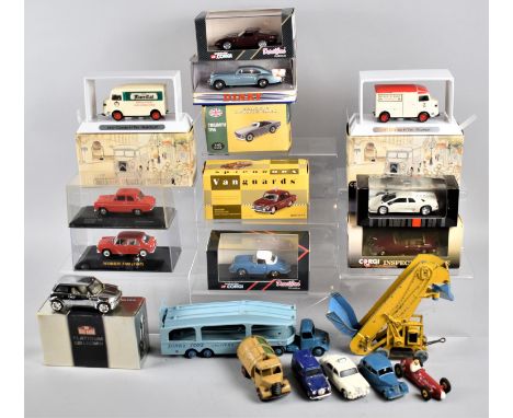 A Collection of Diecast Toys, to Include Twelve Boxed and Eight Play Worn Loose, to Include Matchbox, Dinky, Corgi etc 