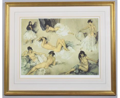 A Large Framed Limited Edition Russell Flint Print, 480/850, 70x53cm 