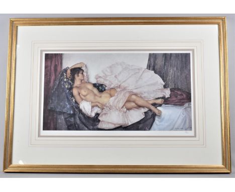 A Gilt Framed Russell Flint Limited Edition Print Print, no.635/750, 54x30cm 