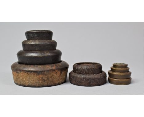 A Small Collection of Vintage Cast Iron Scale Weights 