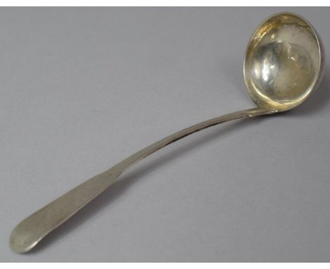 A Georgian Scottish Silver Sauce Ladle Edinburgh 1821, 14cm Long 