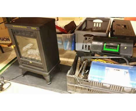 Electrical fire and a box of tools 