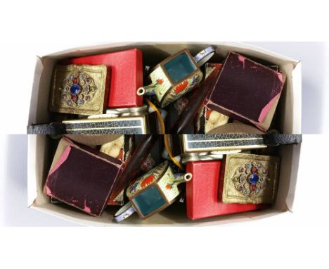 Box assorted including enamel tea pot etc.