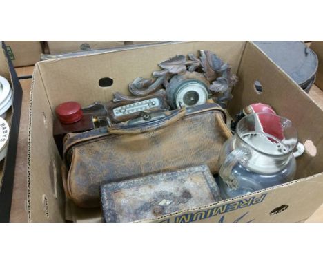 Gladstone bag, Hummel figure etc.